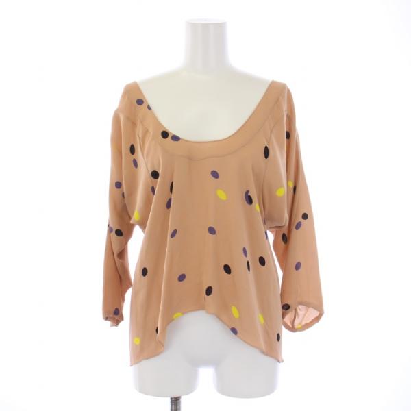 MARNIマルニドットブラウス MARNI マルニ シャツ ブラウス 七分袖 ドット柄 シルク 38 S