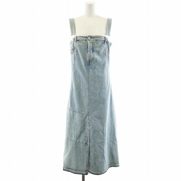 ★DIESEL★薄デニムワンピース★M★メタルロゴ有★ダブルファスナー★素敵★ vectorpremium_081-102410310127