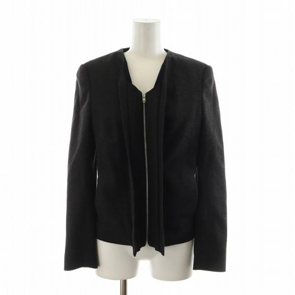 【ポールスミス】ノーカラーコート 黒 38size 極上】Paul Smith ポールスミス ノーカラー ウール コート ロング 洗練