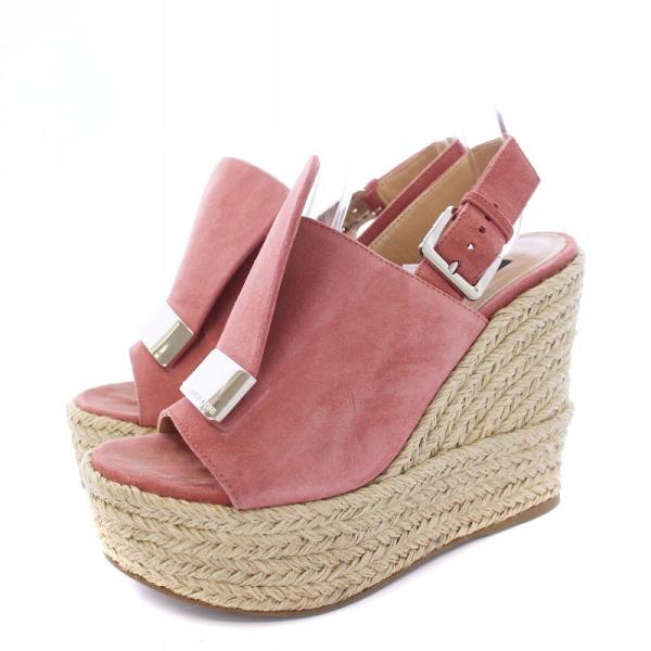 セルジオロッシsrサンダル ビジュー サテンピンク セルジオ