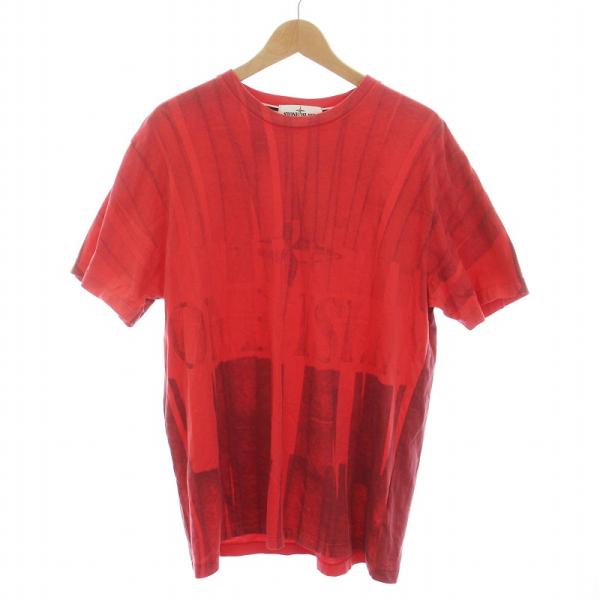 新品タグ付【ストーンアイランド】半袖 ポロシャツ ロゴマーク 赤 M コットン STONE ISLAND ストーンアイランド ポロシャツ 80152SC17 メンズ