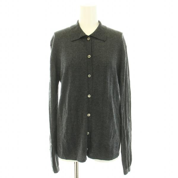 アパルトモン　ドゥーズィエムクラス カシミア混　長袖ニット 厚手　ブラウン アパルトモン ドゥーズィエムクラス 23AW カシミヤシルクニット