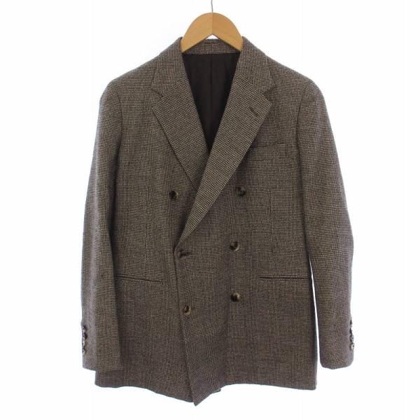 YLEVE★ハウンドトゥース 千鳥格子★ダブルテーラードジャケット★ vectorpremium_081-102501210007