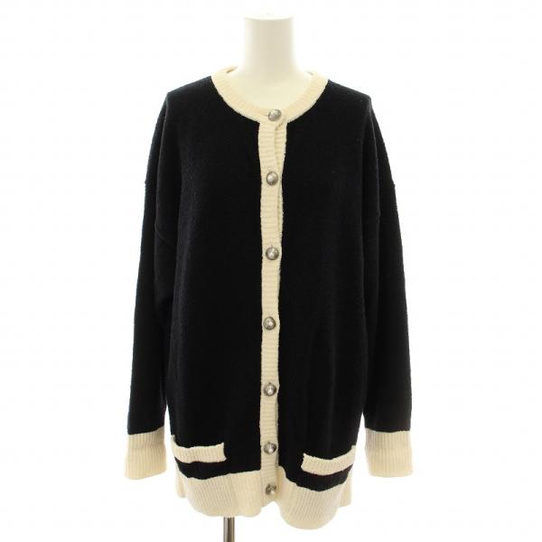 マディソンブルー 22SS バイカラーカーディガンブークレ BI-COLOR CD