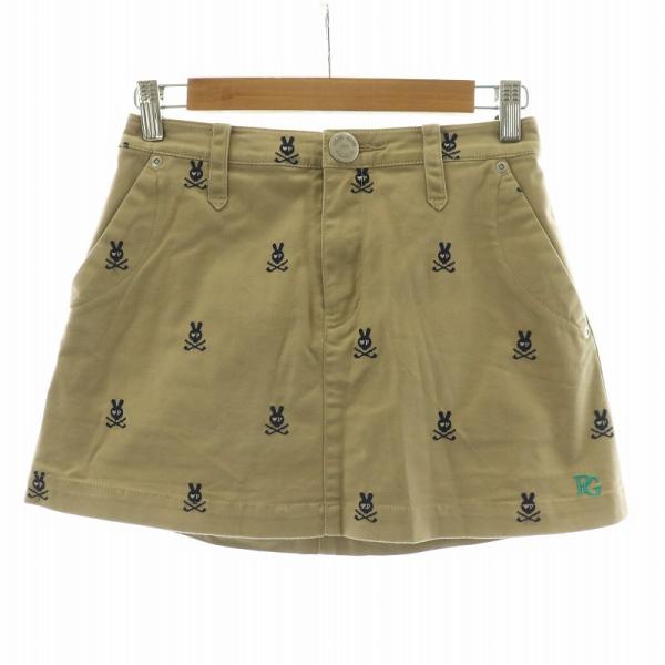 パーリーゲイツ PEARLY GATES 台形スカート ミニ 刺繍 ゴルフウェア