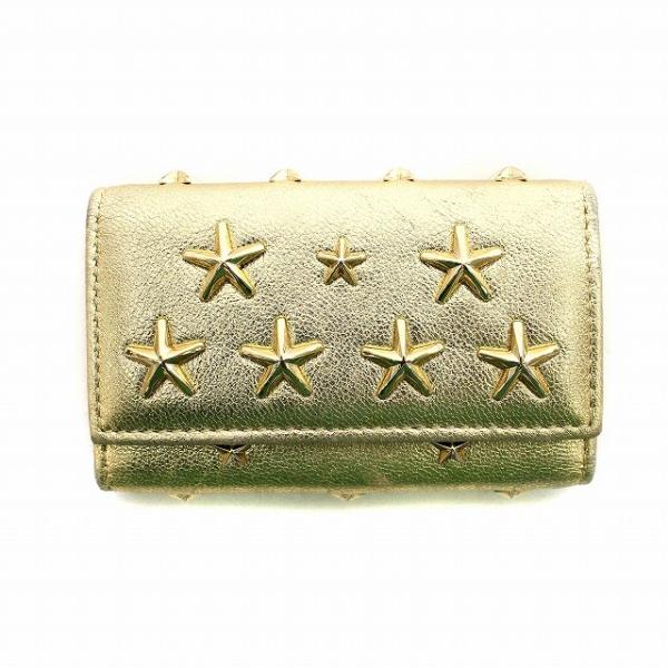 ジミーチュウ JIMMY CHOO キーケース スタッズ 星 スター レザー