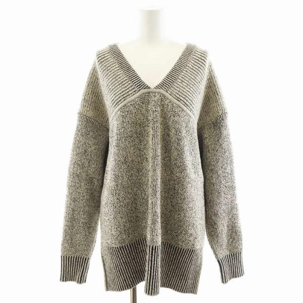クラネ CLANE 23SS ダブルフェイス カット ネック ワイド ニット