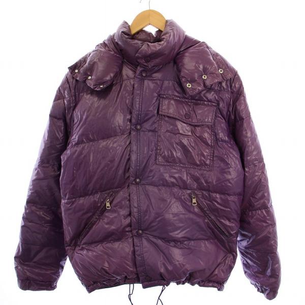 【中古】モンクレール MONCLER カラコルム KARAKORUM ダウンジャケット フード ナイロン 2 パープル メンズ vectorpremium_081-102503240289