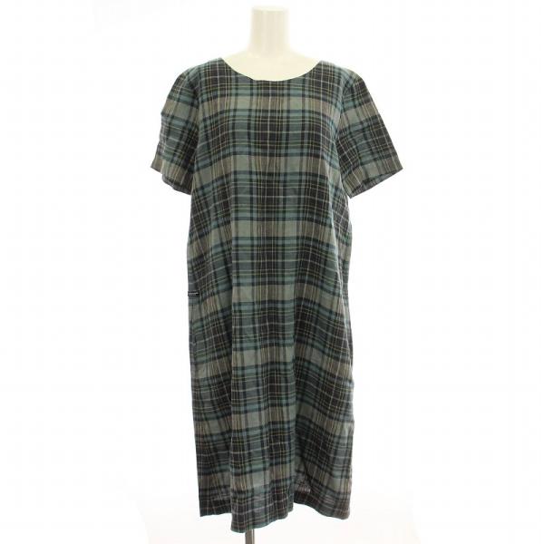 マドモアゼルノンノン mademoiselle NON リネン ワンピース 半袖  