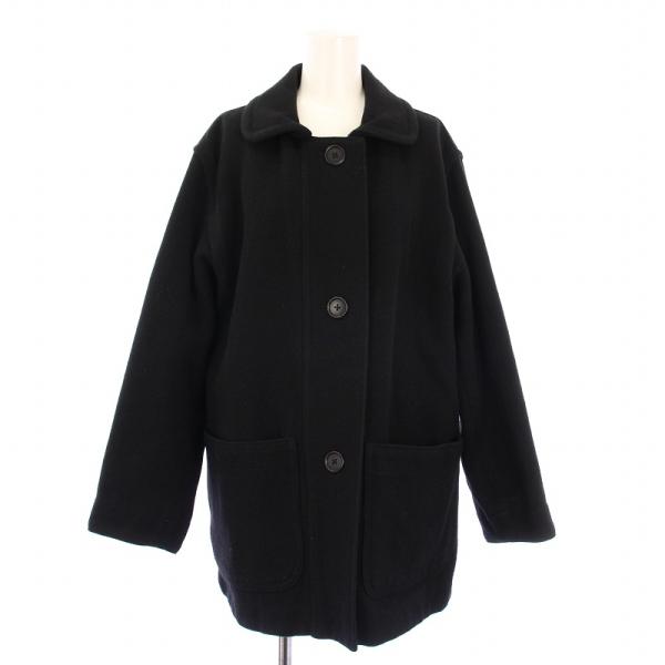 MHL. ヘビー コットン ウールドリル コート 定価69,300円 ブラック MARGARET HOWELL（マーガレットハウエル） MHL. 23AW HEAVY COTTON