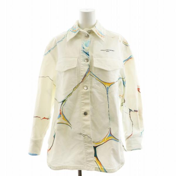 ステラマッカートニー STELLA McCARTNEY Denim Jacket White Marble
