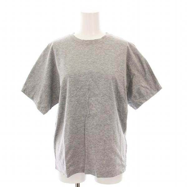 【極美品】ebure カーブスリーブ半袖プルオーバー　グレー 極美品】ebure カーブスリーブ半袖プルオーバー グレー