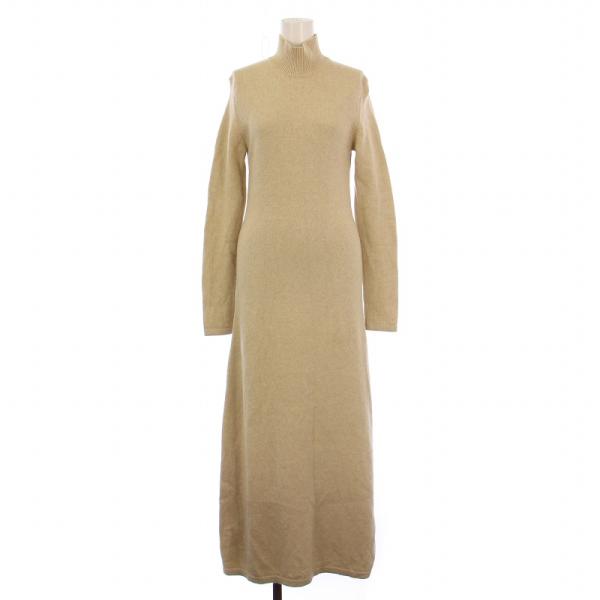 未使用品 オーラリー コットンウールカシミヤニットワンピース マキシ