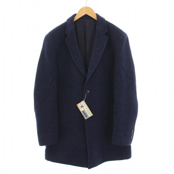 未使用品 バイキンガー VIKINGAR チェスターコート アウター ネイビー