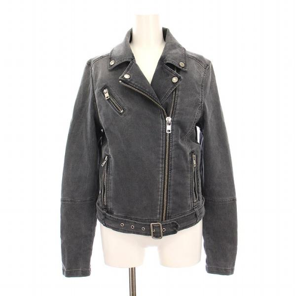 【極美品】DIESEL ブラック デニム ダブルライダースジャケット　XS DIESEL（ディーゼル） DIESEL KERBIZ デニムライダースジャケット