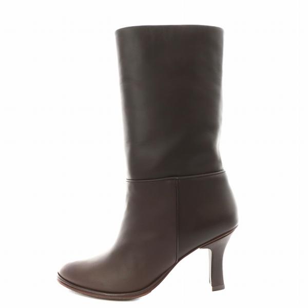 【中古】アパルトモン ドゥーズィエムクラス マリジウディセリ 20AW ミディアム ブーツ ヒール 37 茶 アパルトモン ドゥーズィエムクラス マリジウディセリ 20AW ミディアム