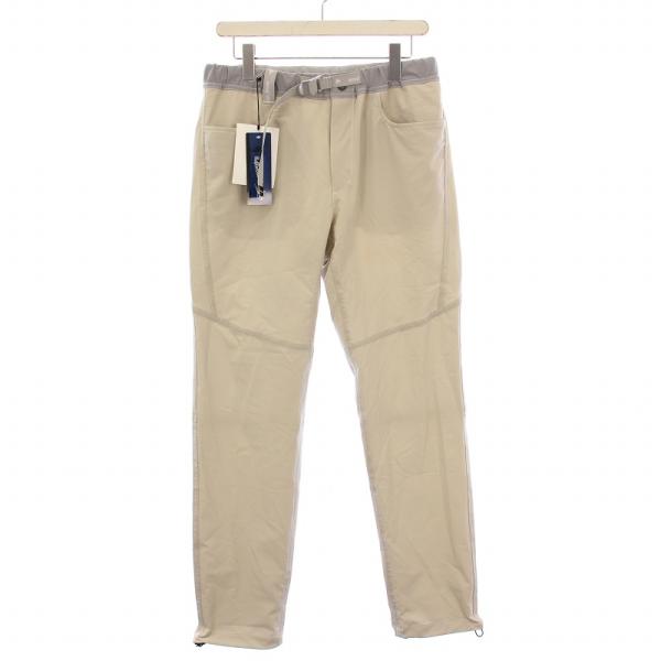 【中古】アンドワンダー and wander クライミングパンツ スラックス ジップフライ ベルト ストレッチ 3 グレージュ and wander（アンドワンダー） クライミングパンツ スラックス ジップ