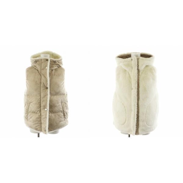 未使用品 モラビト MORABITO ダウンベスト フード リバーシブル