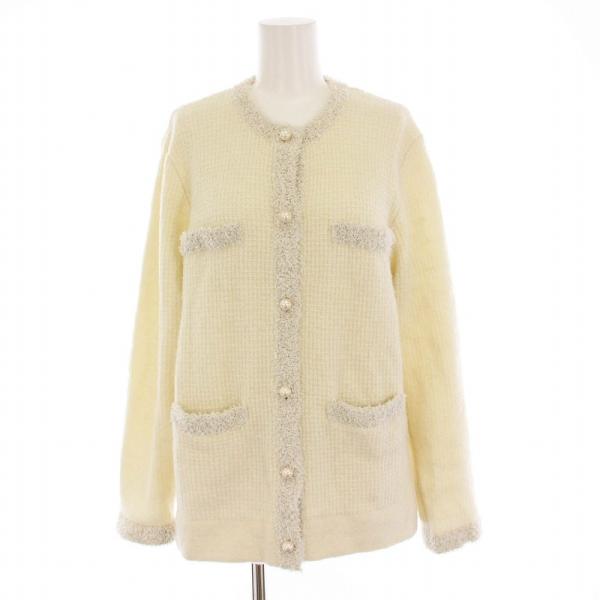 KUMIKYOKU(クミキョク) ノーカラーツイードジャケット 組曲（KUMIKYOKU） ジャケット ノーカラージャケット 「KUMIKYOKU NAVY