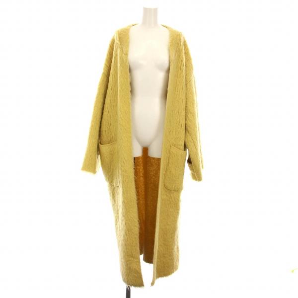 【中古】エトレトウキョウ ETRE TOKYO モヘアロングカーディガン コート F 黄色 1221504031-0 レディース エトレトウキョウ ETRE TOKYO モヘアロングカーディガン コート F 黄色