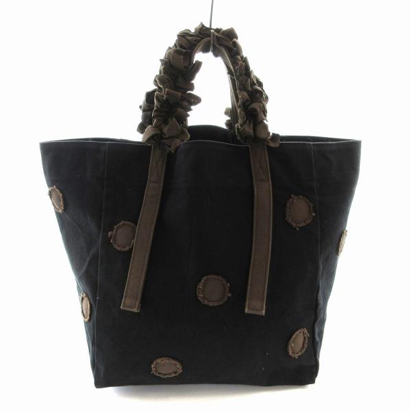 新品未使用タグ付き✨LUDLOW フリル付き ドットデザイントートバッグS