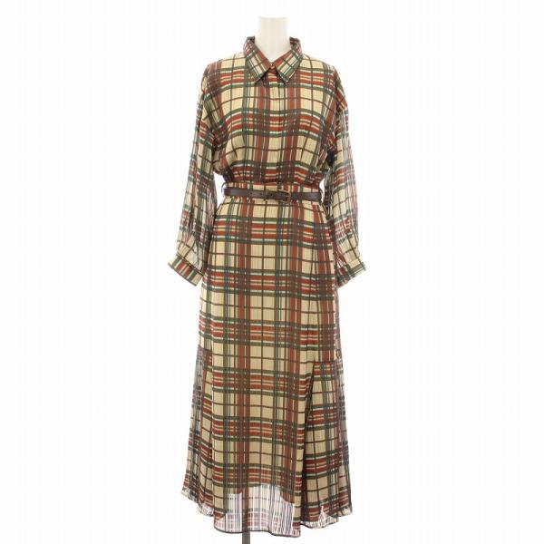 アメリ★ameri★ヴィンテージチェック マーメイドドレス★長袖ロングワンピース vectorpremium_081-102505280301