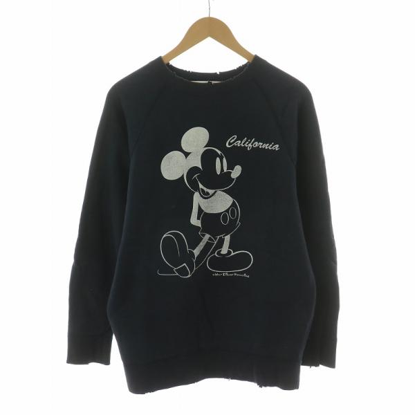 Ron Herman Disney Mickey ダメージ　スウェット　廃盤 良品◎Ron Herman ロンハーマン ミッキー ダメージ加工