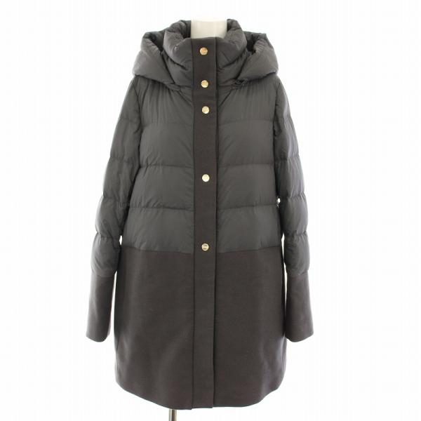 ヘルノ HERNO ダウンコート アウター フード 切替 42 グレー PI1199D