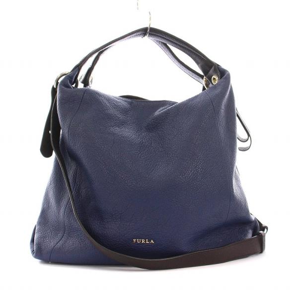 フルラ　FURLA 2way ショルダーバッグ　ハンド　レザー フルラ 2wayショルダーハンドバック ビジネスレディース 黒