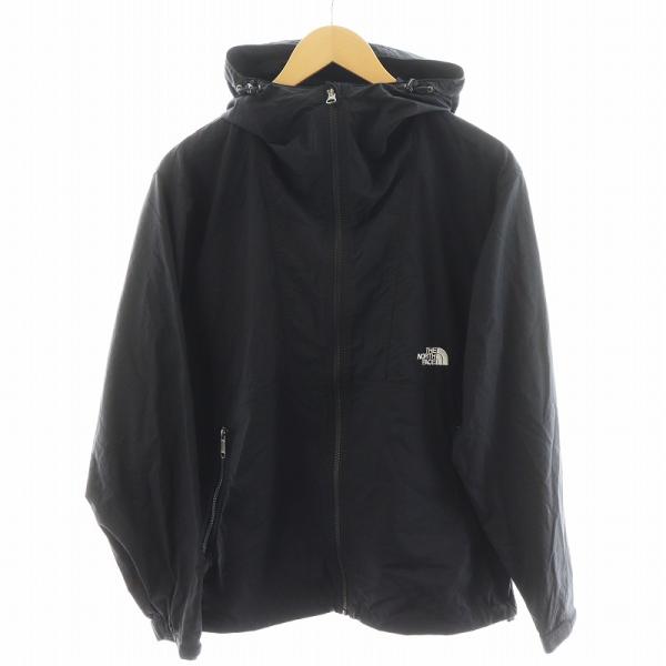 【中古】ザノースフェイス コンパクトジャケット マウンテンパーカー ロゴ ナイロン S 黒 NP72230 THE NORTH FACE（ザ ノースフェイス） コンパクトジャケット Compact