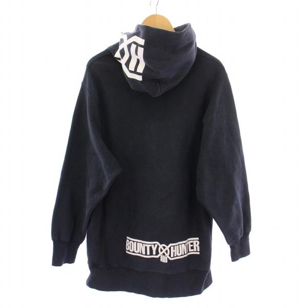 Bounty Hunter BXHロゴ パーカー サイズM ブラック HIDE AND SEEK - HS×BH ZIP HOODED SWEAT SHIRT (BLACK