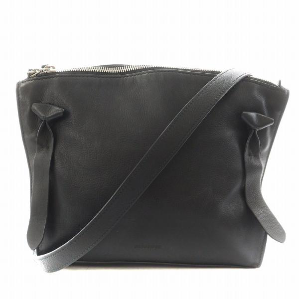 ジルサンダー JIL SANDER HILL ショルダーバッグ レザー 黒 ブラック