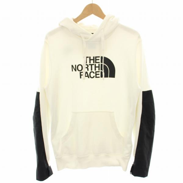 【中古】ザノースフェイス THE NORTH FACE ×sacai サカイ 17AW ロゴ パーカー フーディー NT6175SA S 白☆AA★250711 vectorpremium_081-102506200194