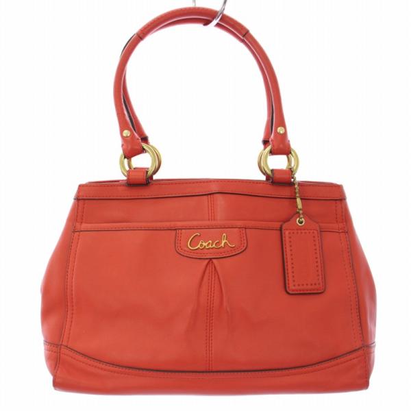 COACH コーチ ハンドバッグ トートバッグ レザー 赤 F21626 /TK