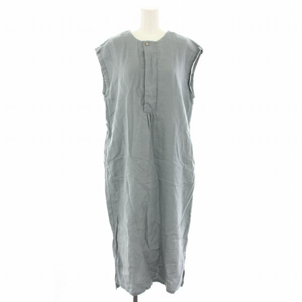 パラスパレス Pallas Palace ワンピース ロングノースリーブ 麻