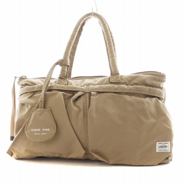 美品✨️ポーター　トートバッグ　ナイロン　ベージュ　HYKE　ヘルメットバッグ PORTER ポーター 吉田カバン × ハイク HYKE ヘルメットバッグ