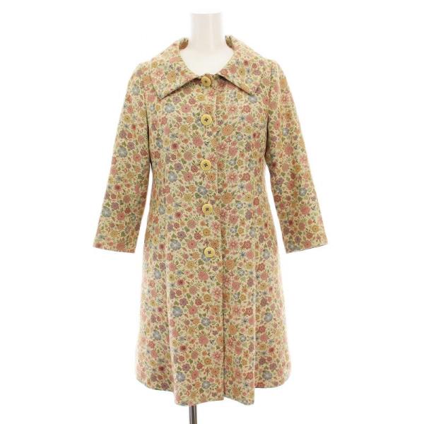 ロイスクレヨン Lois CRAYON ゴブラン織りコート 花柄 アウター M