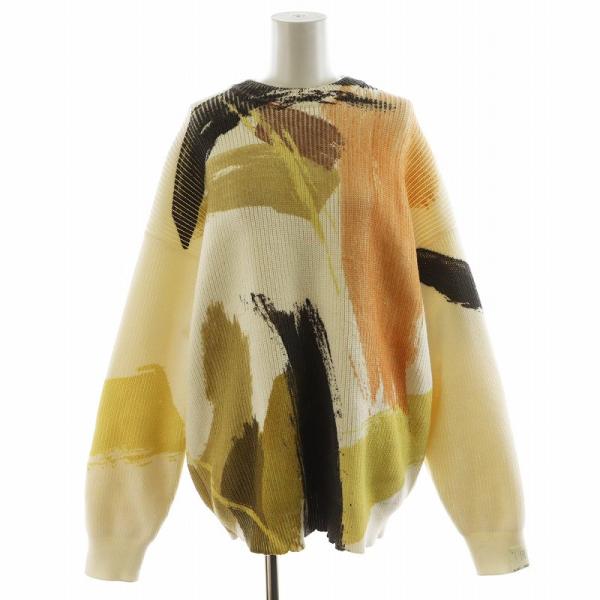 トップス N.HOOLYWOOD Ameri LOUISE PAINT KNIT TOP N.HOOLYWOOD for Ameri LOUISE PAINT KNIT TOP