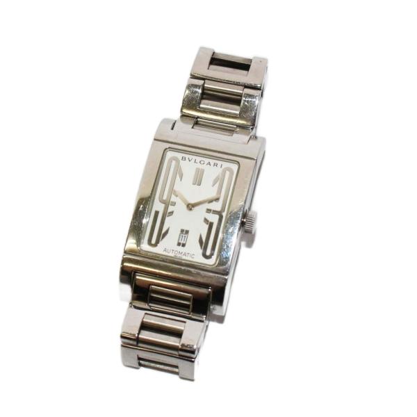 BVLGARI　レッタンゴロ　自動巻き　RT45S L2816 BVLGARI ブルガリ レッタンゴロ 自動巻き 腕時計 ホワイト文字盤