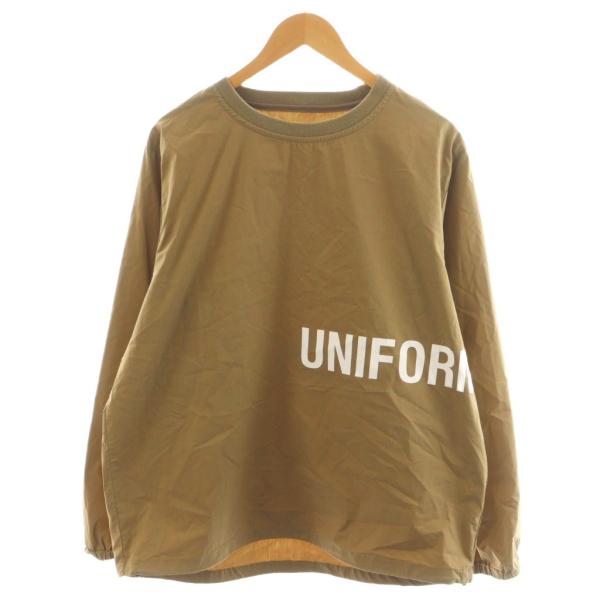 【中古】ユニフォームエクスペリメント PULLOVER SMOCK ジャケット プルオーバー ロゴ 2 茶 ブラウン UE-200060 ユニフォームエクスペリメント uniform experiment PULLOVER SMOCK