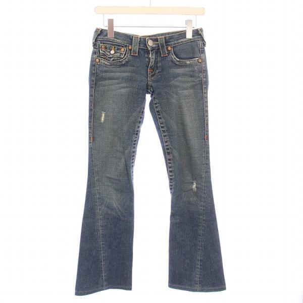 トゥルーレリジョン TRUE RELIGION ダメージ　フレア　デニム　W27 true religion トゥルーレリジョンフレアデニムUSA製