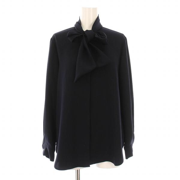 theory luxe ブルーグレー長袖ロングシャツ38 Theory luxe - theory luxe(セオリーリュクス) 長袖カットソー