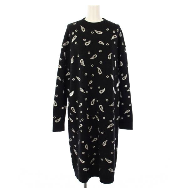 ピーエスポールスミス PS Paul Smith ニットワンピース ひざ丈 長袖 総