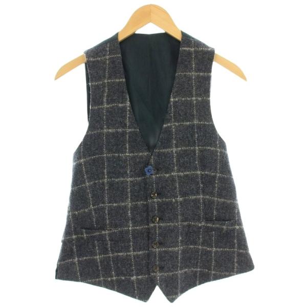 ラルディーニ LARDINI ブートニエール ツイード ベスト ジレ