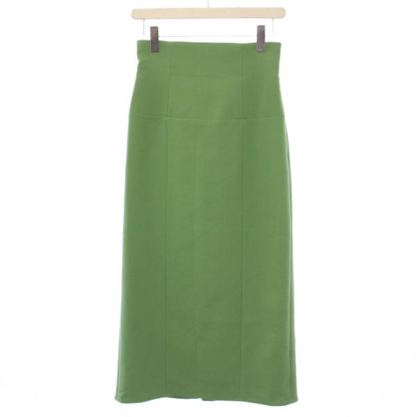 新品未使用タグ付きマイストラーダ　ブルーレース膝下タイトスカート　サイズ36 マイストラーダ Mystrada ツイードフリンジタイトスカート