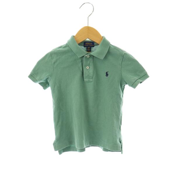 ポロ ラルフローレン POLO RALPH LAUREN ポロシャツ 半袖 鹿の子 3/3T 緑 グリーン /DF キッズ【ブランド】ポロ ラルフローレン POLO RALPH LAUREN【表記サイズ】3/3T【実寸サイズ】肩幅：26cm...