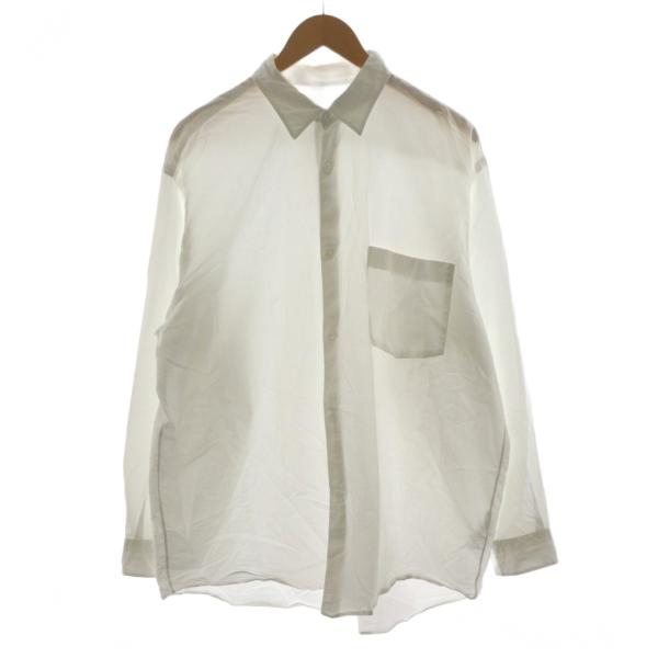 コモリ COMOLI 24AW コモリシャツ 長袖 5 白 ホワイト A03-02001