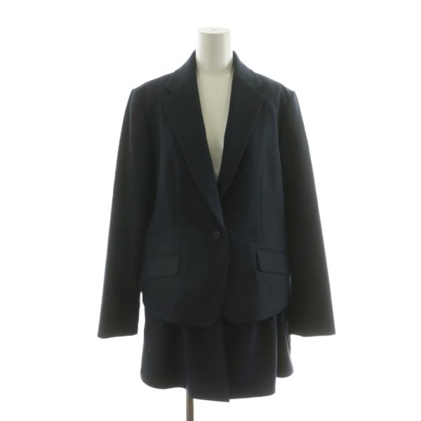 【中古】アツロウタヤマ ドッキング2WAYテーラードジャケット チャック シングル 36 ネイビー 3733 24016 ATSURO TAYAMA（アツロウタヤマ） ドッキング2WAYテーラードジャケット