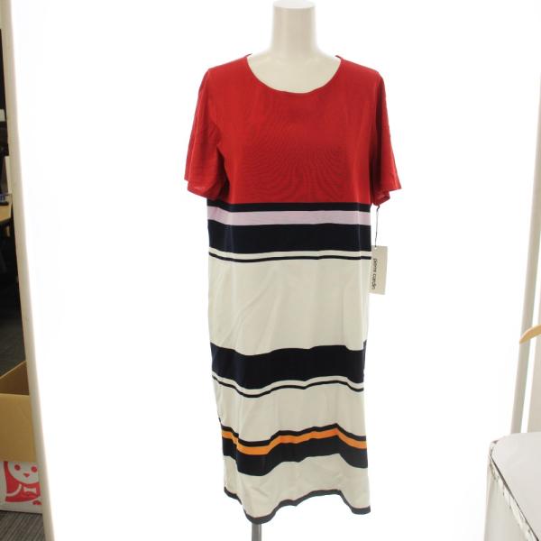 未使用品 ピエールカルダン Pierre Cardin ニット ワンピース 半袖