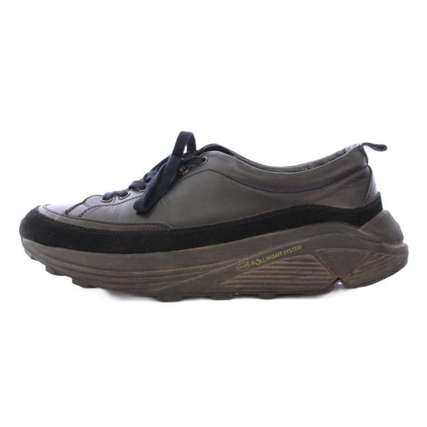 ヨーク YOAK ローカットスニーカー シューズ 厚底 レザー スエード